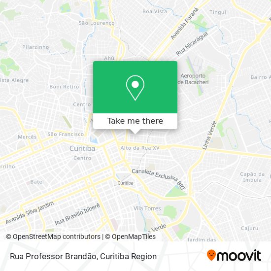 Rua Professor Brandão map