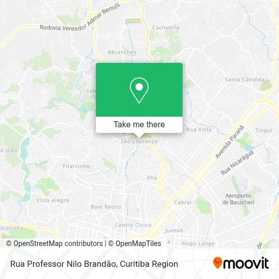 Rua Professor Nilo Brandão map