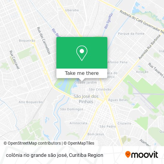 colônia rio grande são josé map