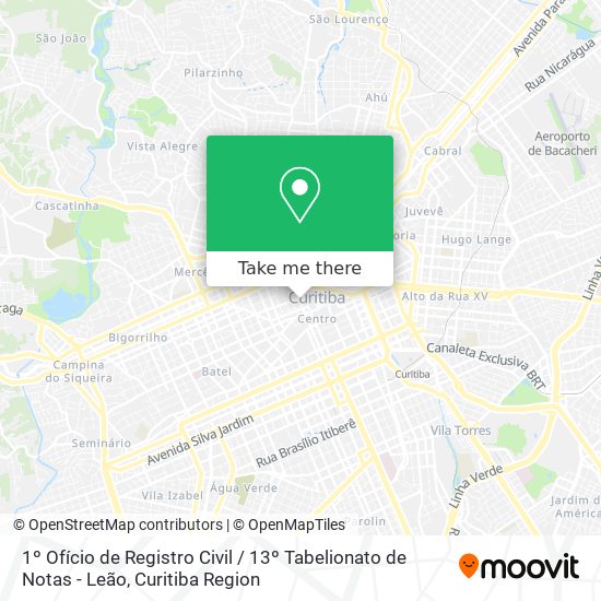 1º Ofício de Registro Civil / 13º Tabelionato de Notas - Leão map