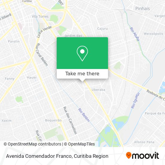 Avenida Comendador Franco map