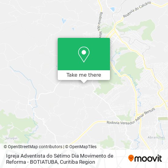 Igreja Adventista do Sétimo Dia Movimento de Reforma - BOTIATUBA map