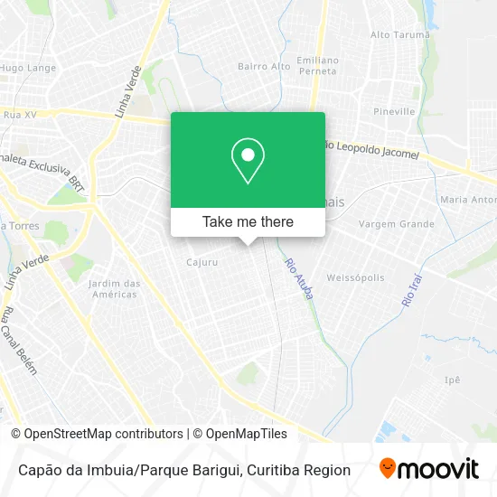 Capão da Imbuia/Parque Barigui map