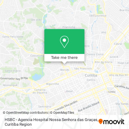 Mapa HSBC - Agencia Hospital Nossa Senhora das Graças