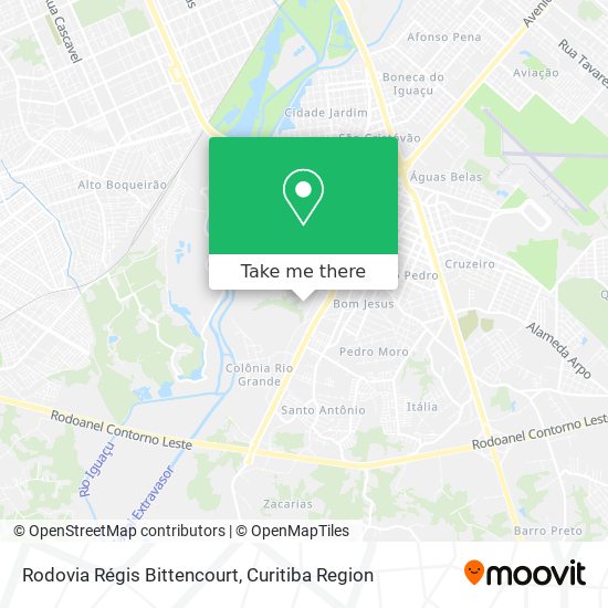 Rodovia Régis Bittencourt map