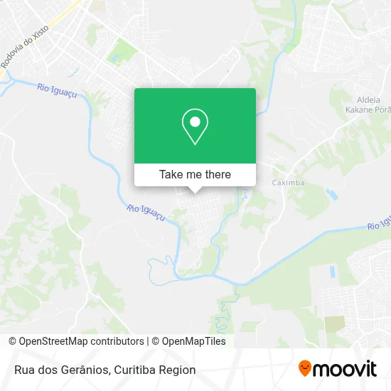Rua dos Gerânios map