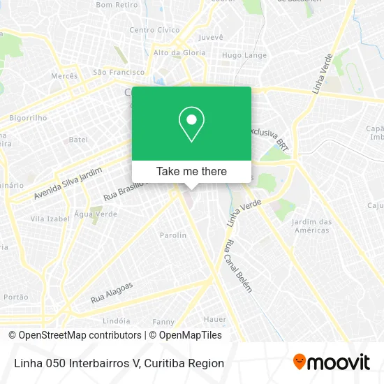 Linha 050 Interbairros V map