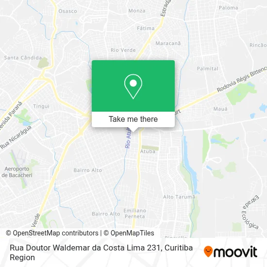 Rua Doutor Waldemar da Costa Lima 231 map