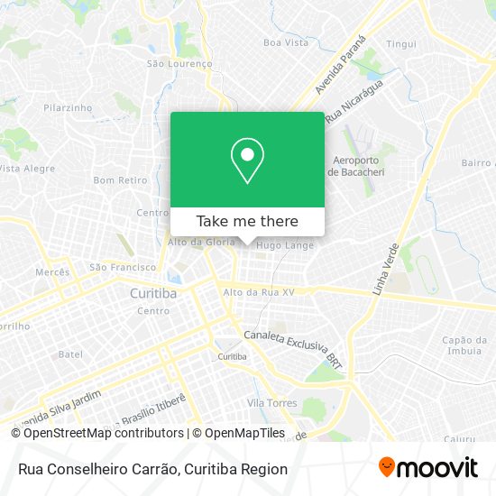 Mapa Rua Conselheiro Carrão