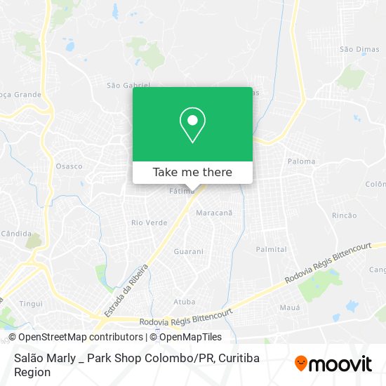 Salão Marly _ Park Shop Colombo / PR map