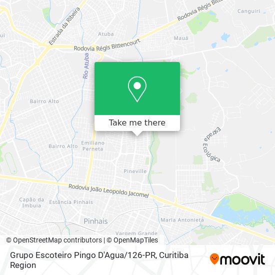 Grupo Escoteiro Pingo D'Agua / 126-PR map
