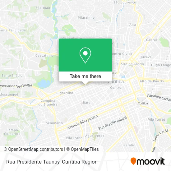 Rua Presidente Taunay map
