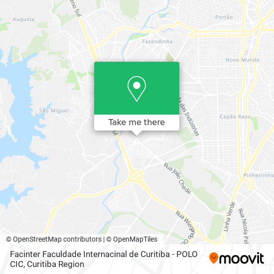 Facinter Faculdade Internacinal de Curitiba - POLO CIC map