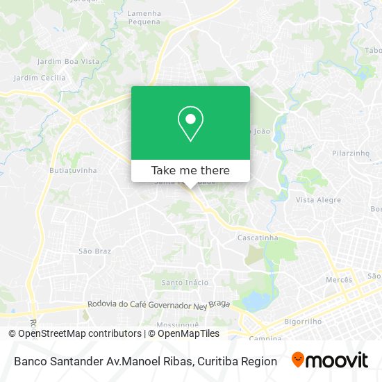 Banco Santander Av.Manoel Ribas map
