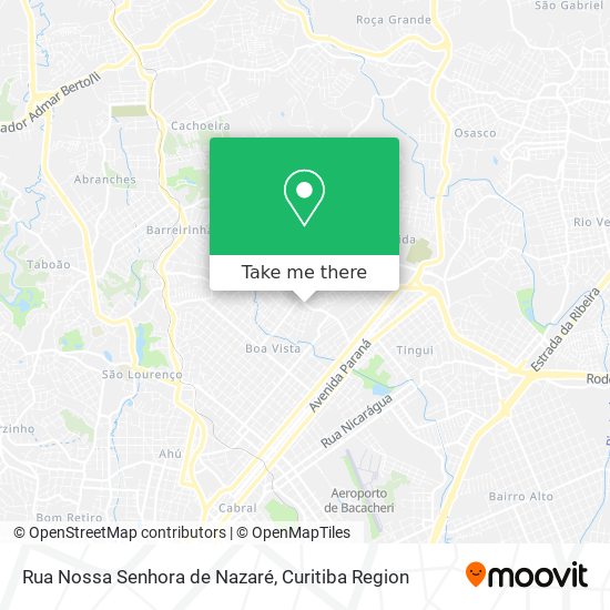 Mapa Rua Nossa Senhora de Nazaré