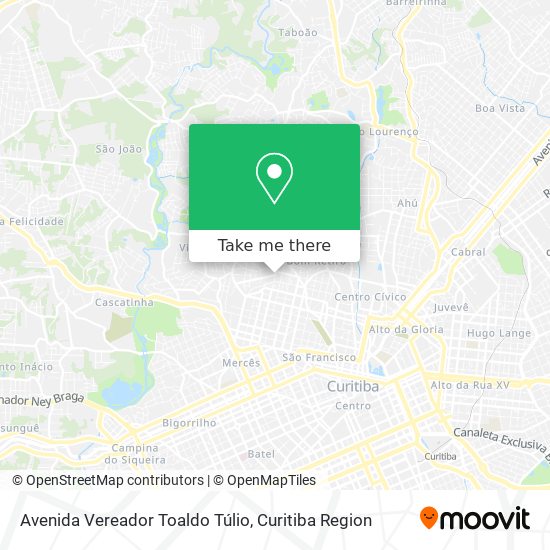 Avenida Vereador Toaldo Túlio map