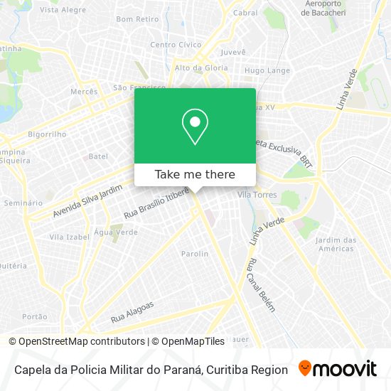 Capela da Policia Militar do Paraná map