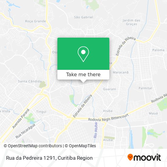 Mapa Rua da Pedreira 1291