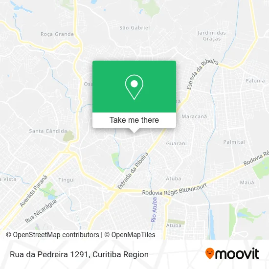 Rua da Pedreira 1291 map