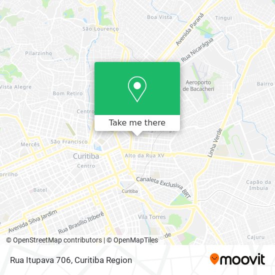 Mapa Rua Itupava 706