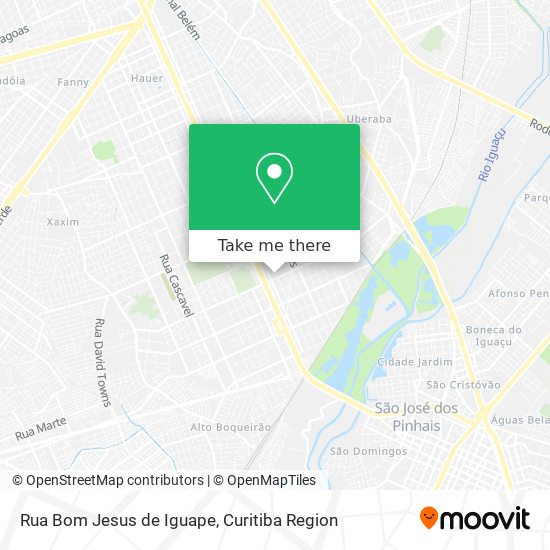 Mapa Rua Bom Jesus de Iguape