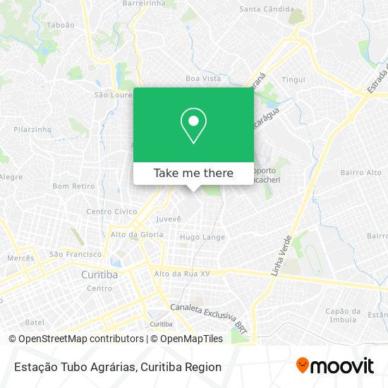 Estação Tubo Agrárias map