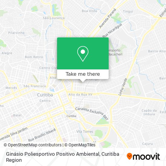 Ginásio Poliesportivo Positivo Ambiental map