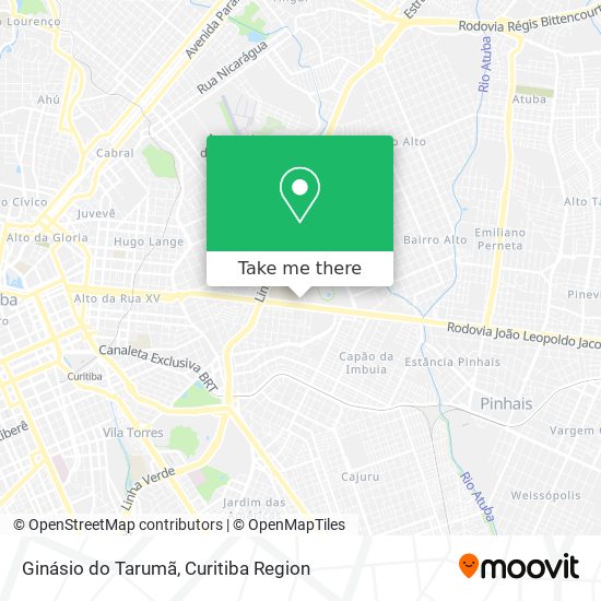 Ginásio do Tarumã map