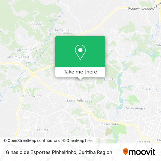 Ginásio de Esportes Pinheirinho map