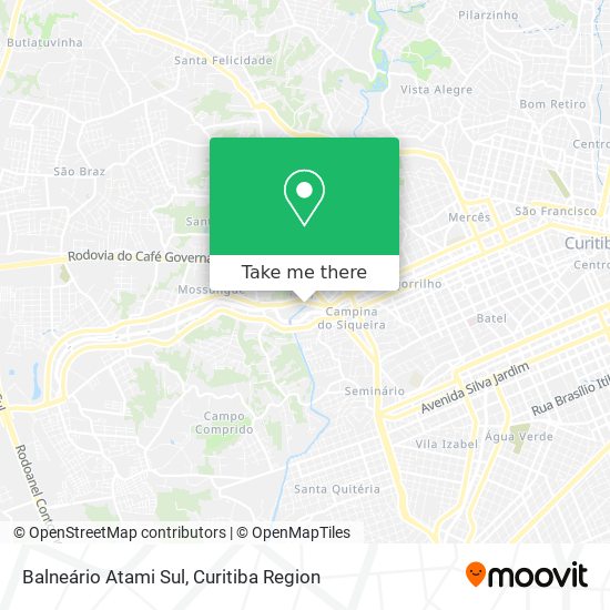 Balneário Atami Sul map