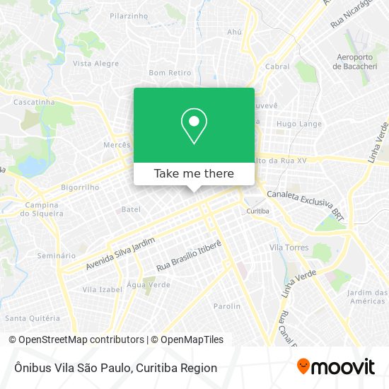 Ônibus Vila São Paulo map