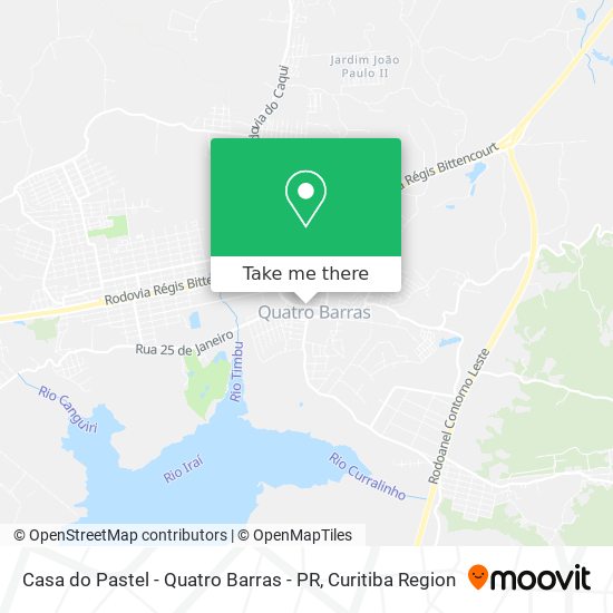 Casa do Pastel - Quatro Barras - PR map
