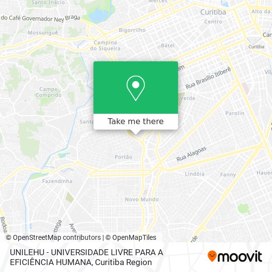 Mapa UNILEHU - UNIVERSIDADE LIVRE PARA A EFICIÊNCIA HUMANA