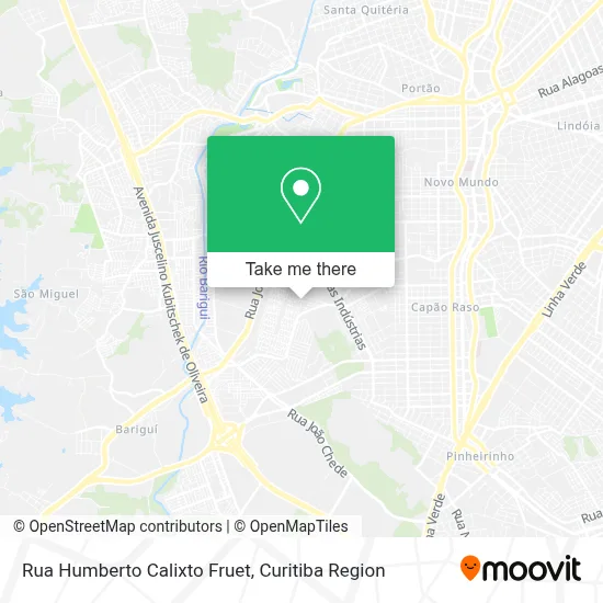 Rua Humberto Calixto Fruet map