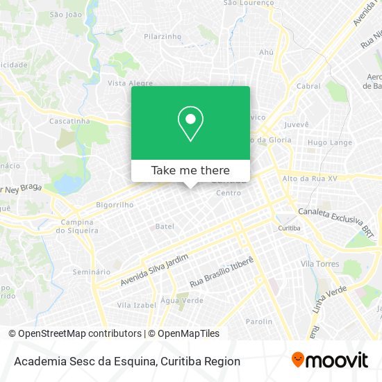 Academia Sesc da Esquina map