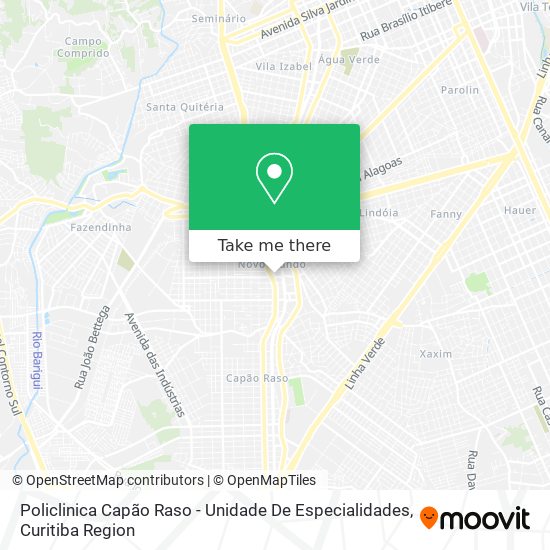 Policlinica Capão Raso - Unidade De Especialidades map