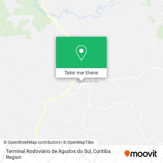 Terminal Rodoviário de Agudos do Sul map