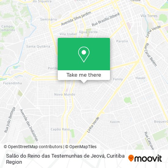 Salão do Reino das Testemunhas de Jeová map