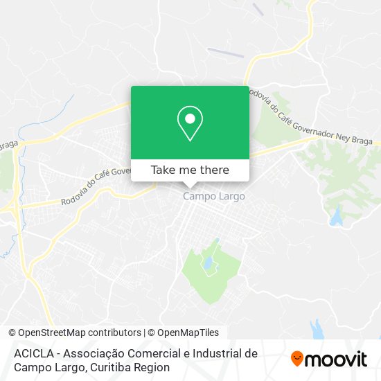 ACICLA -  Associação Comercial e Industrial de Campo Largo map