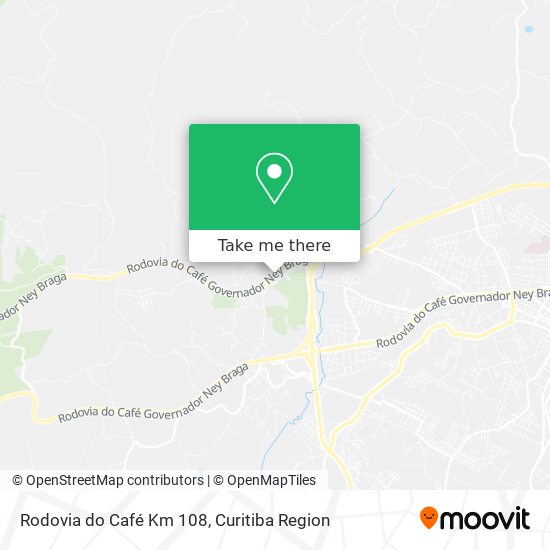 Rodovia do Café Km 108 map