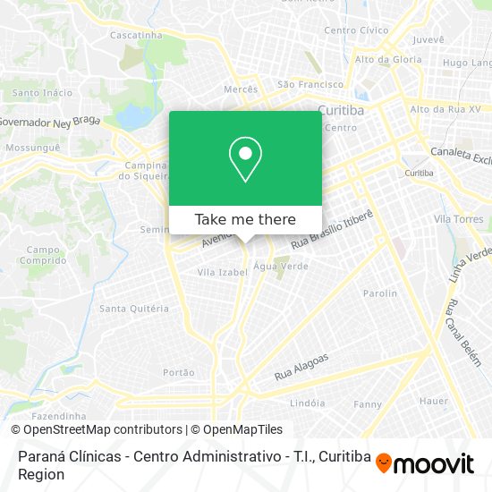 Paraná Clínicas - Centro Administrativo - T.I. map