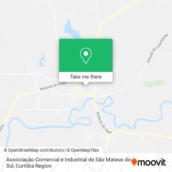 Associação Comercial e Industrial de São Mateus do Sul map