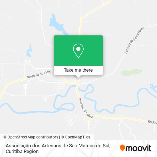 Associação dos Artesaos de Sao Mateus do Sul map