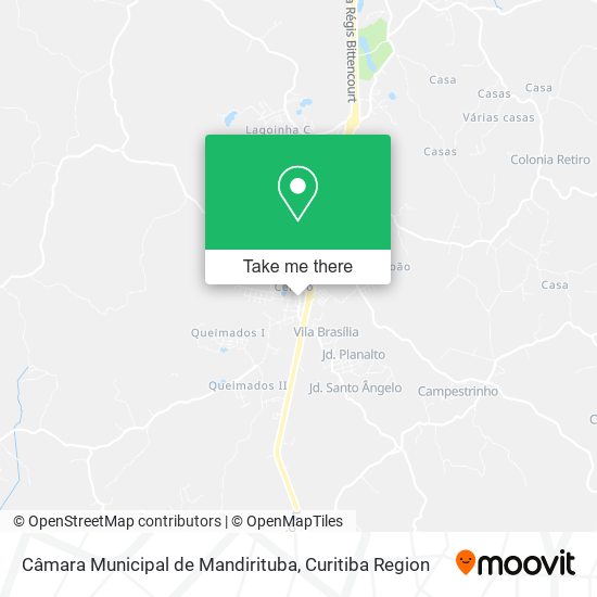 Câmara Municipal de Mandirituba map