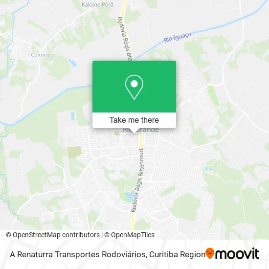 A Renaturra Transportes Rodoviários map