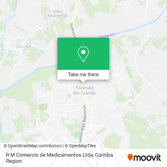 R M Comercio de Medicamentos Ltda map