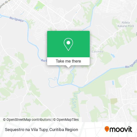 Mapa Sequestro na Vila Tupy