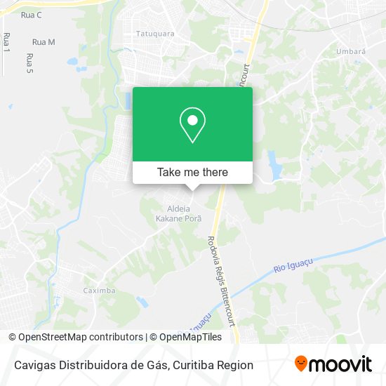 Cavigas Distribuidora de Gás map