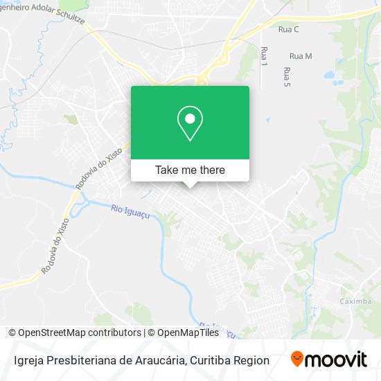 Igreja Presbiteriana de Araucária map