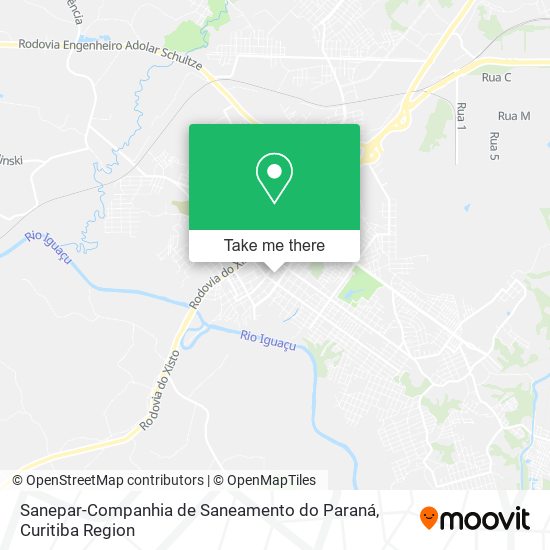 Sanepar-Companhia de Saneamento do Paraná map